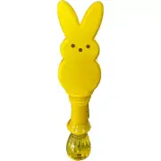 Peeps Bubble Wand Led Light Up Basket Toy Yellow 13.5"