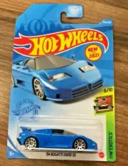 Hot Wheels ‘94 Bugatti EB110 SS #224 HW Exotics 6/10 Blue VHTF!! 2021