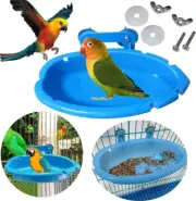 Bathtub for Birds, Bird Cage Shower Accessories Bird Bath for Cleaning Food, Bir