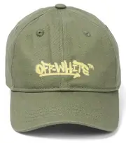 [Off-White Kids] Off-White Kids Logo cotton cap II green
