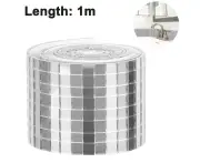 1464pcs Self-Adhesive Mini Square Glass Decorative Craft DIY Accessory Mirrors Mosaic Tiles 5mm by 5 mm - Silver