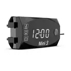 LCD Display Voltmeter Waterproof IP67 Digital Time Clock for Motorcycle6218