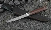 Knife Uchar Damascus wenge handle