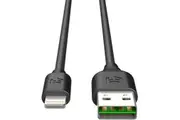 EFM 2m Lightning MFI-Certified to USB-A Cable Charging Cable for iPhone Black