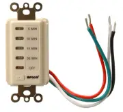Woods 59720 In-Wall Digital Timer, 15 Amp, Light Almond