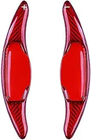Car Steering Wheel Shift Paddles for K&ia Stinger 2018 2019 2020 Paddle Shift Black/red Carbon Fiber Car Steering Wheel Shift Blade Paddle Shifter Extension HTEOPOEKFR(Red)
