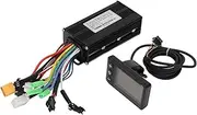 DC 24V 36V 48V LCD Display Electric Bike Scooter Brushless Controller Kit, Brushless Motor Controller, 26A 3 Mode Sine Waterproof Motor Speed Controller for Electric
