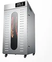 Rotary Meat Dryer, Food Dehydration Dryer, Stainless Steel Smoke Sausage Dryer with 30-90°C Adjustable Thermostat & 24hr Digital Timer, Commercial Food Dryer for Bacon Chicken Duck Fish Beef