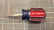 NOS Craftsman ¼'' Stubby Flat Head Screwdriver 4151 R WF Series - gwU