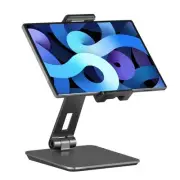 Tablet Stand Adjustable & Foldable, 360° Swivel Heavy Aluminum Tablet Holder ...