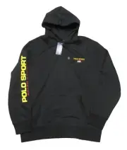 Polo Sport Ralph Lauren Men's Black Fleece Lined Pullover Hoodie