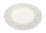 Thyme & Table ~ 7.8" Diameter ~ Ceramic ~ RILEY ~ Black & White Pattern Trivet