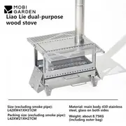 MOBI GARDEN Firewood Stove, Firewood Stove
