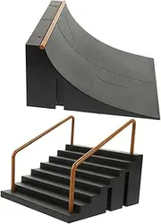 2Pcs Skate Accessories for Fun Finger Skateboard Ramp Props for Home Decoration Schools Party Favors