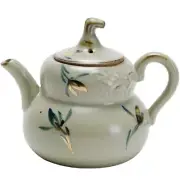 Chinese Hand-painted Orchid Flowers Ceramic Teapots Handmade Tea Infuser Kettle