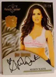 ALISON WAITE AUTO 25/25 BENCHWARMER 25 YEARS SERIES 2 2019