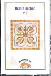 Rabbit Factory Reminiscence Quilt Pattern Block Of The Month Applique-# 9