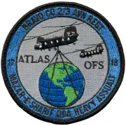 US ARMY B COMPANY 2-3 AVIATION REGIMENT OP. FREEDOM SENTINAL 2017-18 - PATCH