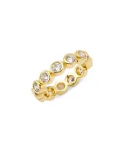 Shashi Oval Solitaire Eternity Ring