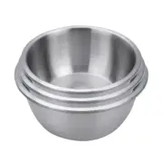 SOGA Matte 18/10 Stainless Steel Rice Soup Salad Prep Nesting Mix Bowls Set of 3