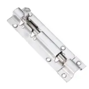 Furniture Door Barrel Bolt Silver Stainless Steel Latch Slide Home Door Securing