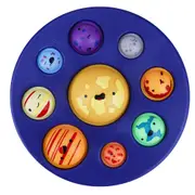 2Pcs Planets of Solar System Pattern Sensory Toys Bubble Fidget Toy