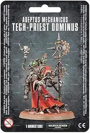GAMES WORKSHOP 99070116001" Warhammer 40,000" Adeptus Mechanicus Tech-Priest Dominus Action Figure