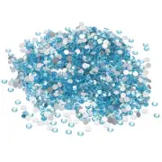 SS16/1440Pcs Glass Diamante Rhinestone, Man Made Gems, Blue