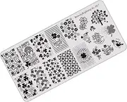 MERRYHAPY Patrick's Day Nail Art Plate Metal Manicure Stencil Set for Salon Stamp