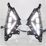 Fog Light Car LED DRL Daylights For Elantra 2021 2022 Yellow Turn Signal Indicator Daytime Running Light Fog Lamp Headlight