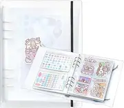 1pcs A5 Sticker storage Album,sticker organization Collecting Book Binder sleeves for planner stickers organizers collector recipe cards (3 different sized pockets)