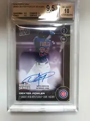 Dexter Fowler Auto World Series Card #/25 Cubs - SOLD OUT! bus 9.5/10 PERFECT