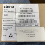 Genuine Ciena NTTP84BA WOTRANAKAC 10GBase-LW/LR Transceiver