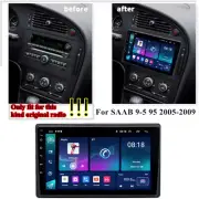 9" Android 14.0 Radio Stereo Navigation 4+32GB For Saab 9-5 95 2005-2009 Carplay