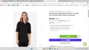 CHEF WORKS SES02W-BLK Women's Seville Shirt Stretch Fabric Snap Front Closure
