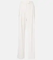 [The Sei] The Sei Pleated crêpe wide-leg pants AU 14 white