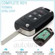Fits HOLDEN COMMODORE VF 5 Button 433MHz Chip Remote Complete Key Transmitter