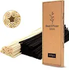 T&C 100PCS Reed Diffuser Sticks,10 Inch Natural Rattan Wood Sticks,Diffuser Refi