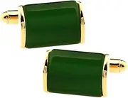 [Generic] 1 Pair Men's Vintage Classic Wedding Party Formal Shirt Green Cuff Links Cufflinks Business