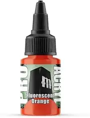 Monument Hobbies Pro Acryl Paint,Fluorescent Orange, 22 ml