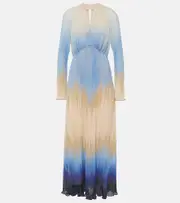 [Simkhai] Simkhai Calina pleated midi dress UK 8 multicoloured