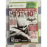 全新 XBOX 360 XBOX360 蝙蝠俠 阿卡漢城市 年度版 ARKHAM CITY 英文版