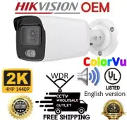 Hikvision(OEM) (NC344G2E-MB/LU-2.8) 24/7 COLOR BULLET 4MP POE IP CAM