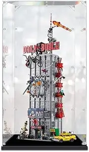 Acrylic Display Case for LEGO 76178 Marvel Spiderman Daily Bugle Figure Storage Box Dust Proof Glue Free