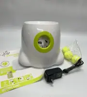 Automatic Ball Launcher Interactive Fetch for Dogs w/ 3 Tennis Balls Light Green