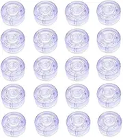 BEANPRECOY 20 Pcs Clear Guitar Effects Pedal Footswitch Toppers Durable Plastic Button Caps for Guitar Pedals Effect Pedal Knob Covers Secure Fit & Enhanced Grip Ideal for Guitar Effect Pedals