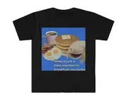 Sleep is Just a Time Machine to Breakfast My Dudes Frog Meme Tee Shirt
