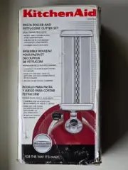 KitchenAid Pasta Roller & Fettuccine Cutter Set KFEFTRA - For Stand Mixers Italy