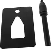 SUPVOX Microphone Stand Desktop Microphone Clip Table Microphone Rack Desktop Microphone Holder Portable Microphone Holder Desktop Mic Holder Tabletop Mic Stand Metal Plastic Black
