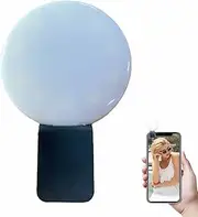 USB Rechargeable LED Light Photo Clip Light Small Ring Light for Selfies Portable USB Ring Light Rechargeable Clip Light Fill Light for Cameras Ring Light for Streaming D Light